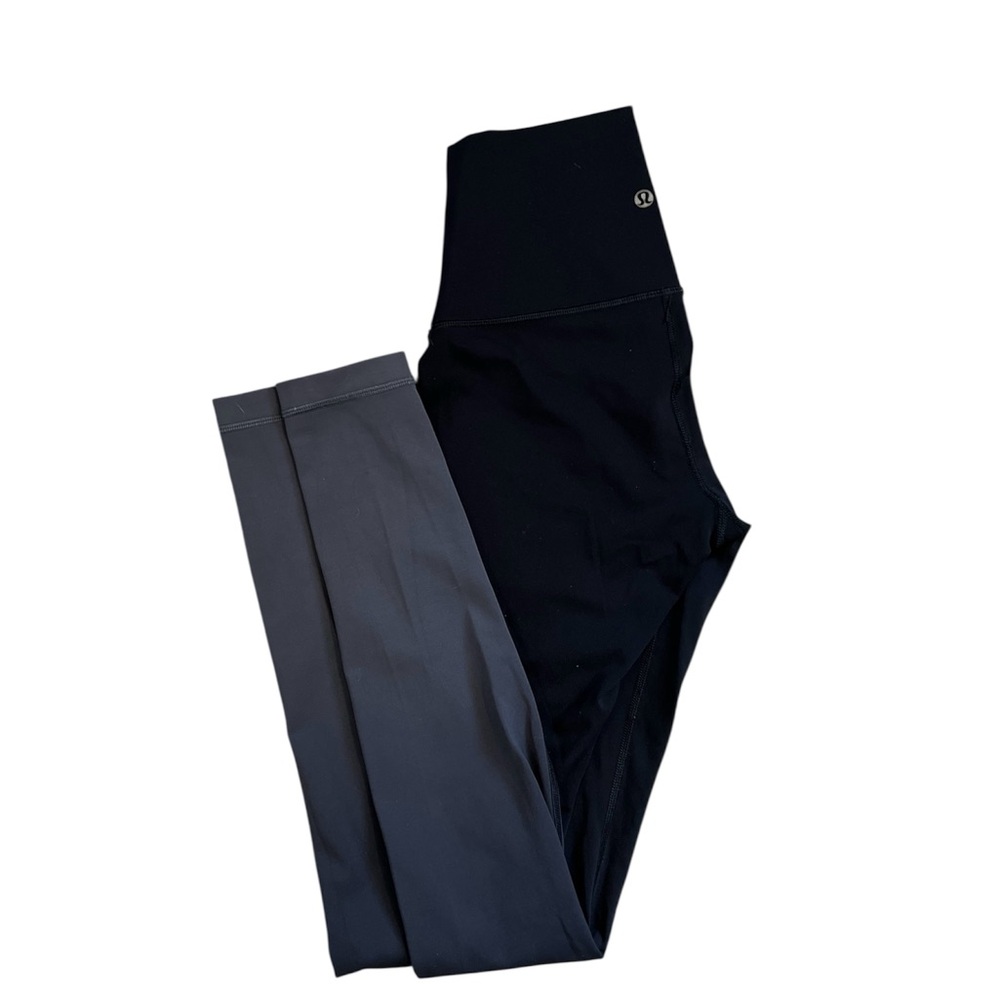lululemon athletica Black and Gray Leggings